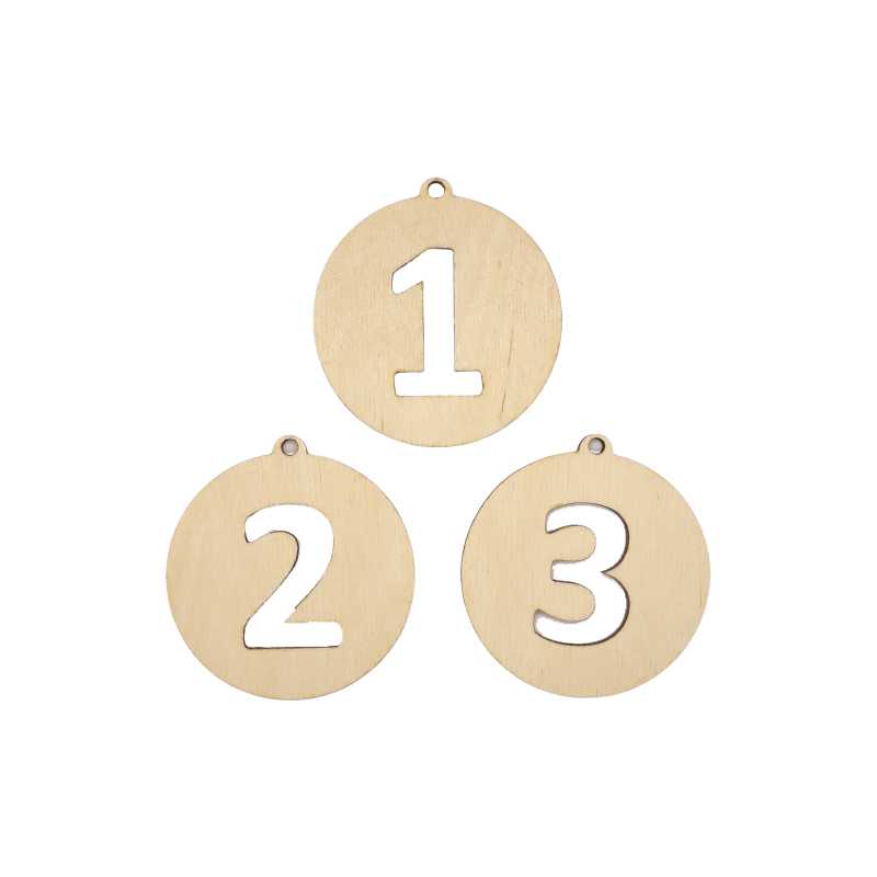 Medaile dřevěná DRM004 - průměr 70 mm