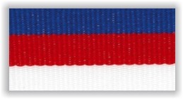 Stuha na medaile s karabinkou - ČESKÁ TRIKOLORA