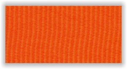 Stuha na medaile s karabinkou - oranžová