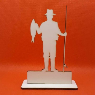 Dřevěná figurka Rybář DPF008